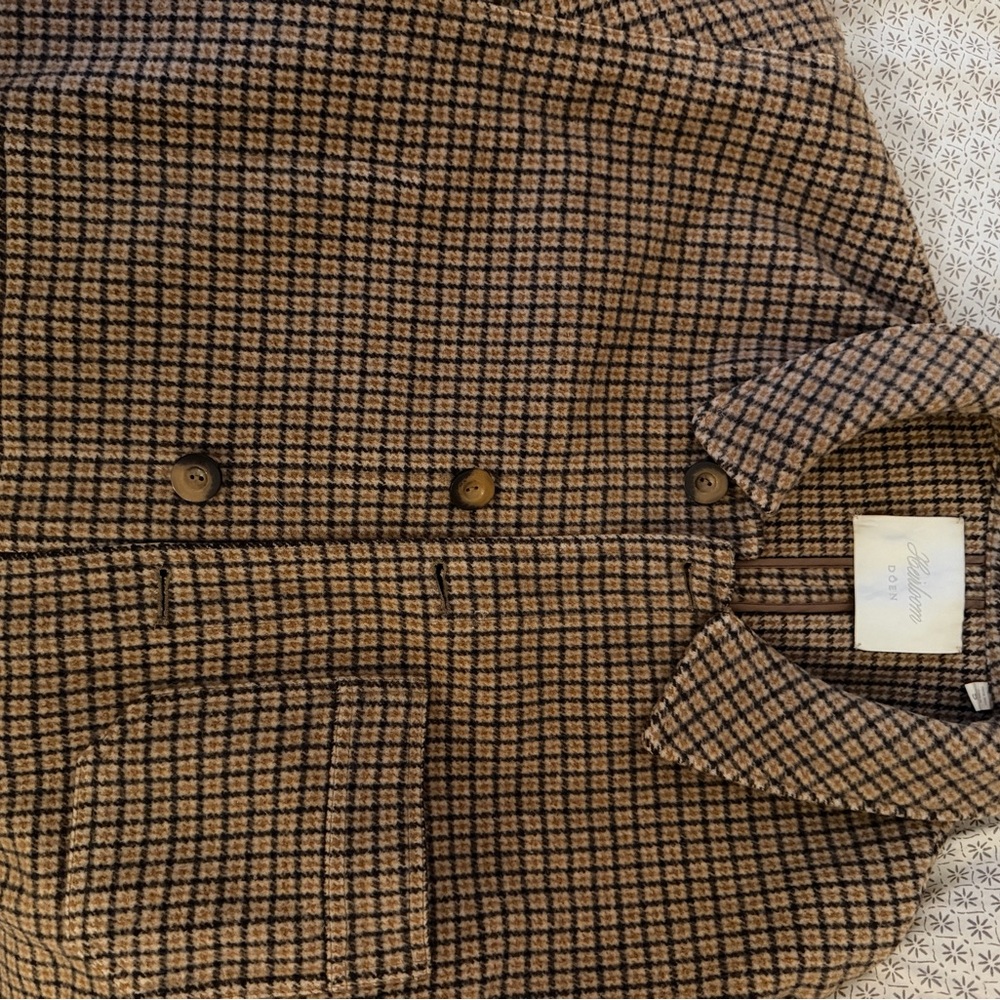 doen carmel heirloom wool/cashmere blend coat - small - Picture 7 of 7